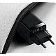Incarcator retea rapid PD 65W 2xUSB-C + USB NEGRU Incarcator retea rapid PD 65W 2xUSB-C + USB NEGRU