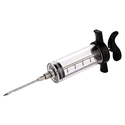 Injector de sosuri tip SERINGA pentru carne cu o capacitate de 30 ml Injector de sosuri tip SERINGA pentru carne cu o capacitate de 30 ml