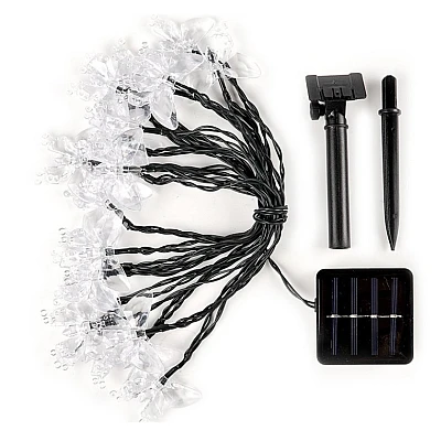 Instalatie 1500-11 Solara 50 LED - FLUTURI Crystal, ALB CALD 5m Instalatie 1500-11 Solara 50 LED - FLUTURI Crystal, ALB CALD 5m