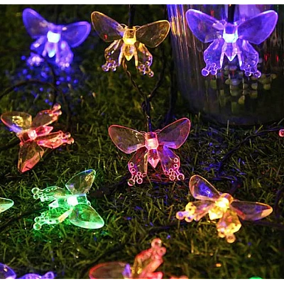 Instalatie 1500-11 Solara 50 LED - FLUTURI Crystal, MULTICOLOR 5m RGB Instalatie 1500-11 Solara 50 LED - FLUTURI Crystal, MULTICOLOR 5m RGB