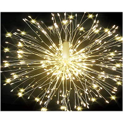 Instalatie Papadie 99LED ALB CALD cu Focuri de Artificii Instalatie Papadie 99LED ALB CALD cu Focuri de Artificii