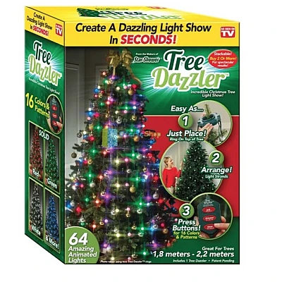Instalatie pentru brad Tree Dazzler, 48 x LED, telecomanda Instalatie pentru brad Tree Dazzler, 48 x LED, telecomanda