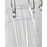 Perdea dus/cada  TRANSPARENTA cu 12 gauri din otel inoxidabil 183 cm x 183 cm 