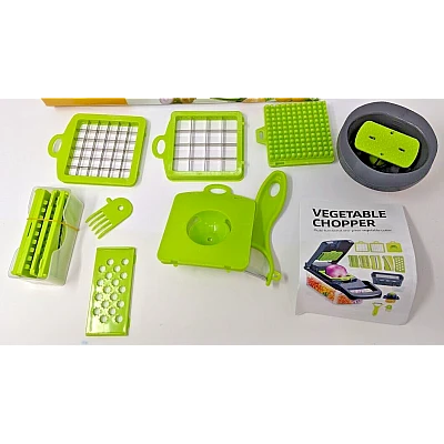 Razatoare multifunctionala Veggie Slicer 16 accesorii incluse lame din otel inoxidabil Razatoare multifunctionala Veggie Slicer 16 accesorii incluse lame din otel inoxidabil