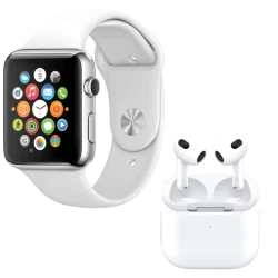 Set Ceas Smartwatch Inteligent si casti wireless BARBATI