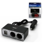 Splitter auto pentru priza 12v cu 2 prize si 2 usb Olesson 1647