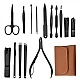 Set 16 piese MANICHIURA profesionala otel negru mat 1
