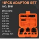 Trusa adaptoare impact tubulare 11 piese reductoare si prelungitoare cu articulatie universala 2511
