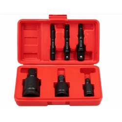 Set 6 adaptoare impact reductoare si prelungitoare 1/4 3/8 si 1/2 otel