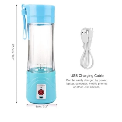 Blender electric portabil reincarcabil ALBASTRU