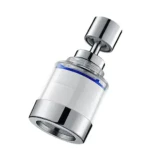 UB Set 2 CAP Robinet 2 in 1 cu buton WHITE 360 universal