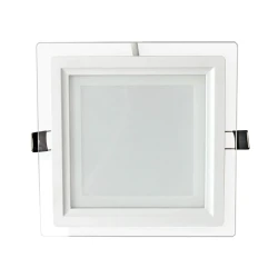 Aplica Patrata 12W Led MAT Margine de sticla incastrabila in tavan fals si rigips