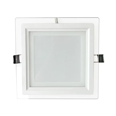 Aplica Patrata 12W Led MAT Margine de sticla incastrabila in tavan fals si rigips
