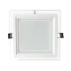 Aplica Patrata 12W Led MAT Margine de sticla incastrabila in tavan fals si rigips