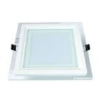 Aplica Patrata 12W Led MAT Margine de sticla incastrabila in tavan fals si rigips