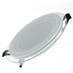 Aplica Rotunda 12W Led MAT incastrabila in tavan fals si rigips margine sticla