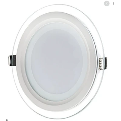 Aplica Rotunda 12W Led MAT incastrabila in tavan fals si rigips margine sticla