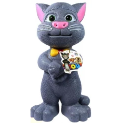 Jucarie Vorbitoare Talking Tom cu Papion GRI Mare