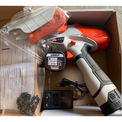 Mini Fierastrau electric ASR -CS18 portabil cu 2 acumulatori  si aparatoare lant