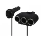 Priza auto 12V/24V Olesson 1634 cu 4 intrari 120W negru