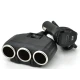 Priza auto 12V/24V Olesson 1634 cu 4 intrari 120W negru
