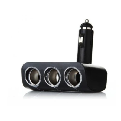 Priza auto 12V Olesson 1520 cu 3 intrari 120W negru