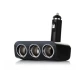 Priza auto 12V Olesson 1520 cu 3 intrari 120W negru