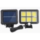 Proiector solar 128 LED 6 COB cu senzor și telecomandă