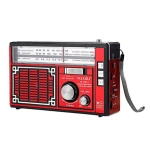 RADIO XB394BT clasic rosu portabil 