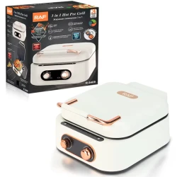 Gratar electric multifuncțional 7 in 1 Hot Pot Grill 1500W capac sticla design elegant LEE 804