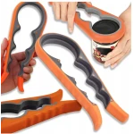 Set 2 Deschizatoare de capace multifunctionale 4 in 1 pentru borcane sticle