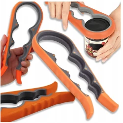 Set 2 Deschizatoare de capace multifunctionale 4 in 1 pentru borcane sticle