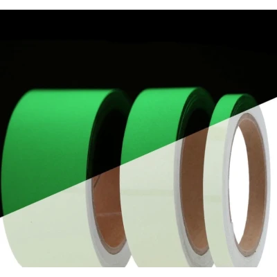 UB Set 2 Benzi fosforescente autoadezive rola 3 m lungime lumineaza verde