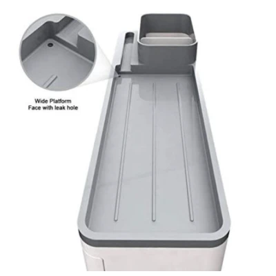 Suport Dispenser pasta de dinti cu 3 pahare magnetice 4 periute