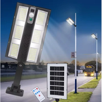 Lampa solara LED exterior cu senzor de miscare telecomanda CB 210 cu 6 casete LED