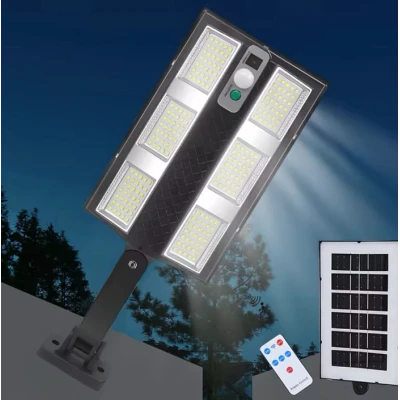Lampa solara LED exterior cu senzor de miscare telecomanda CB 210 cu 6 casete LED