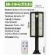 Lampa solara LED exterior cu senzor de miscare telecomanda CB 210 cu 6 casete LED