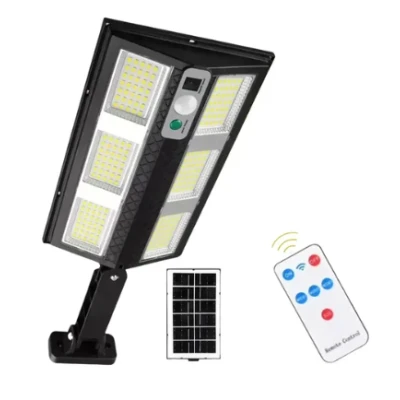 Lampa solara LED exterior cu senzor de miscare telecomanda CB 210 cu 6 casete LED