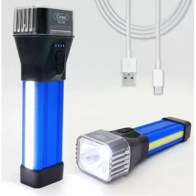 Lanterna de mana portabila LED reincarcabila cu lumina laterala COBA CB 888