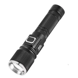 Lanterna de mana LED COBA CB S001 4 cu lumina alba albastra rosie