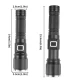 Lanterna de mana LED COBA CB S001 4 cu lumina alba albastra rosie