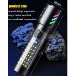 Lanterna Profesionala LED CB 519B cu incarcare type C de 20cm pentru drumetii 500m