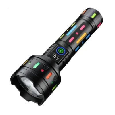 Lanterna de mana CB 705 TG cu led puternic 20cm aluminiu