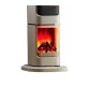 Semineu Electric 2000W cu efect de flacara 2 trepte incalzire cu termostat si telecomanda Dispay LED