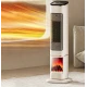 Semineu Electric 2000W cu efect de flacara 2 trepte incalzire cu termostat si telecomanda Dispay LED