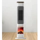 Semineu Electric 2000W cu efect de flacara 2 trepte incalzire cu termostat si telecomanda Dispay LED