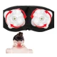 Aparat de masaj cervical miscare de rotatie functie de incalzire 4 trepte de viteza 2 programe adaptor auto Bej