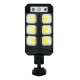 Lampa solara LED 3 moduri iluminare Senzor miscare Telecomanda Negru SH 804B