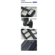 Lampa solara LED 3 moduri iluminare Senzor miscare Telecomanda Negru SH 804B