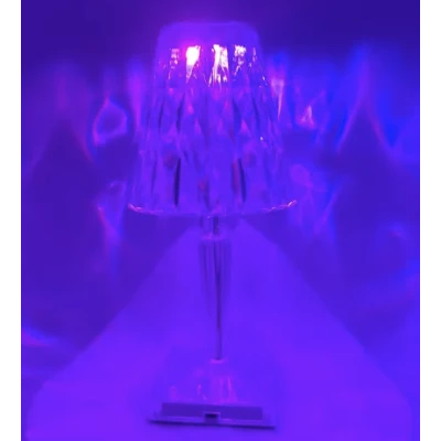 UB Veioza LED Crystal Touch RGB cu acumulator incarcare USB si telecomanda lumina RGB